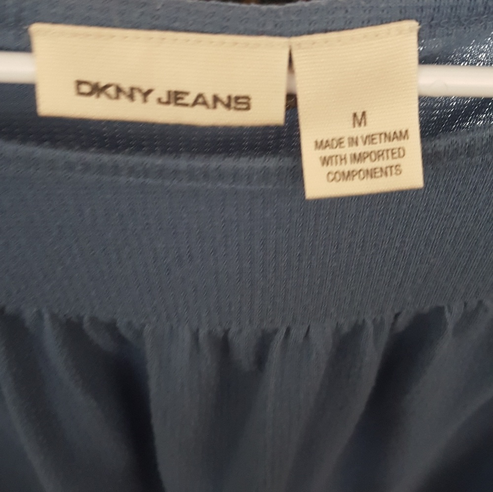 Donna Karen Blue Blouse - Picture 2 of 4